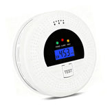 Combination Smoke and CO Detector with LCD and LED Light, Battery Powered, Portable