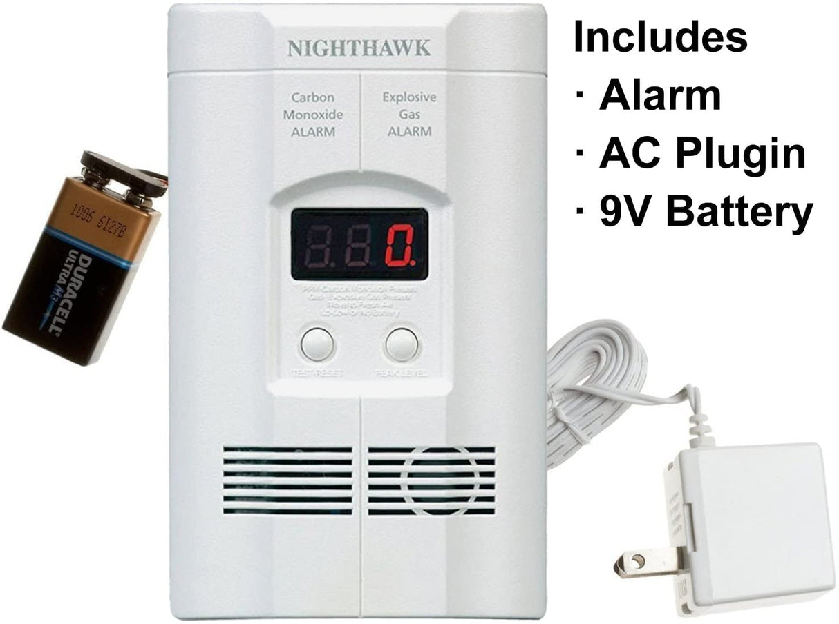 Kidde Carbon Monoxide Detector & Smoke Detector, 10-Year Battery, LED Indicators, Replacement Alert, Test-Reset Button