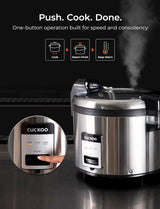 CUCKOO Commercial Rice Cooker & Warmer, Extra Large Rice Cooker 30-Cup Uncooked / 60-Cup Cooked, Professional Industrial Grain Cooker with Large Capacity, Easy One-Touch Operation, Silver (CR-3032)