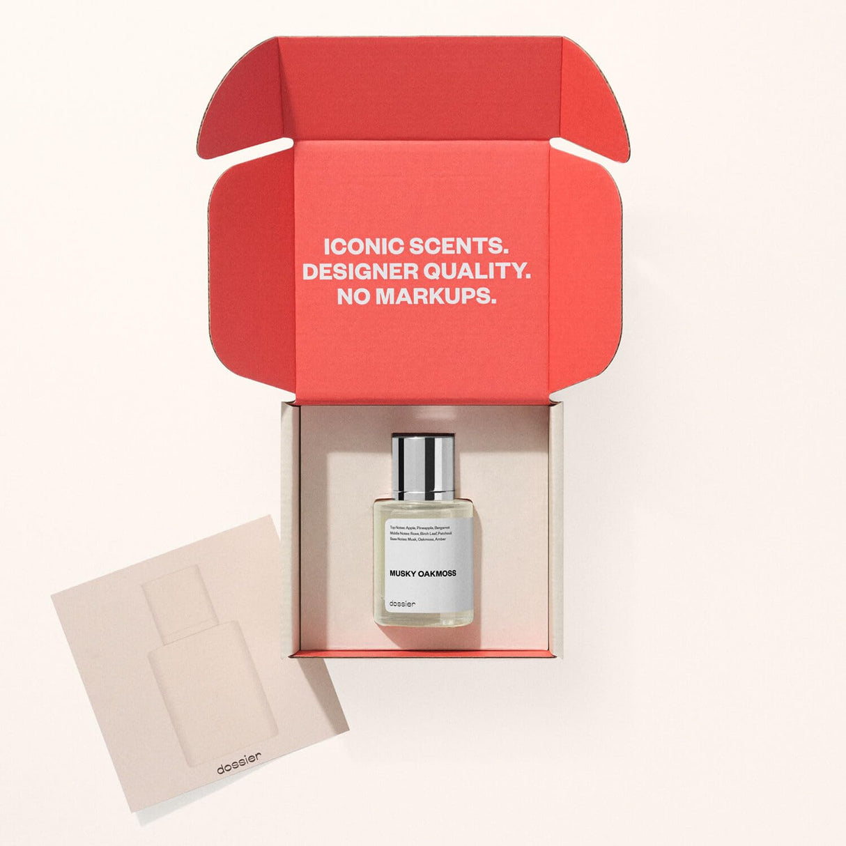 Dossier - Musky Oakmoss - Eau de Parfum - Inspired by Creed's Aventus - Perfume Luxury - Pure Infused - Paraben-Free - Vegan - For Men - Fragrance 1.7 oz (Spray 50ml)