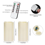 Artmarry 12Pcs Flickering Flameless Candles Waterproof Large (D 3" x H 6") LED Candles, Fake Pillar Outdoor Indoor Battery Operated Candles with Remote for Home/Wedding/Christmas/Holiday Décor