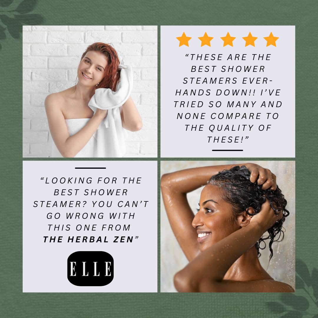 Head Hug Shower Steamers Aromatherapy for Relief - Christmas Gift - Adult Stocking Stuffer - USA Made - Peppermint & Rosemary Shower Bomb Tablets - Soothing Natural Essential Oils (10 Pack)