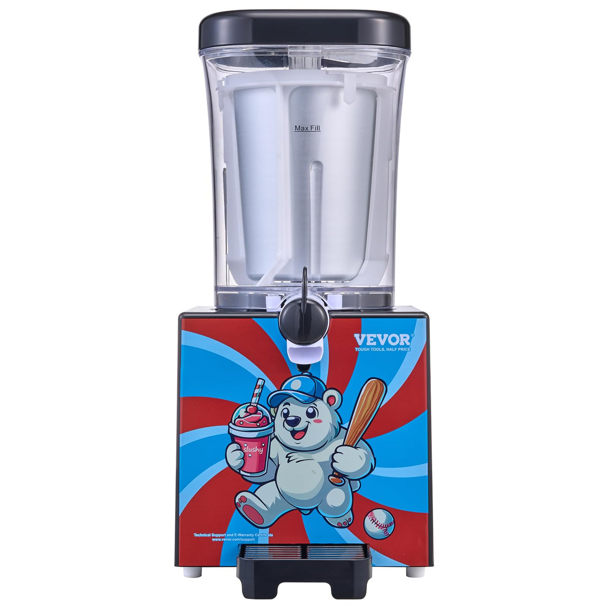 VEVOR Slushie Machine for Home, 34oz Tank Home-use Margarita Machine, Smoothie Frozen Drink Maker with Food-grade Materials, Slushy Machine for Home DIY, Kids' Parties, Black