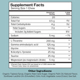 Chewsy So Long Stress, Calm Fruity Chews, Stay Calm & Focused. w/L-theanine, Amino Acid, GABA, Glycine, Tyrosine, Taurine & Magnesium. Non-GMO and Gluten-Free. Tropical Fruity Chews, 30-Day Supply