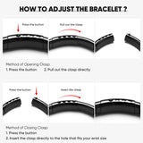Christian Black Leather Bracelet for Men, Braided Leather Cross Adjustable