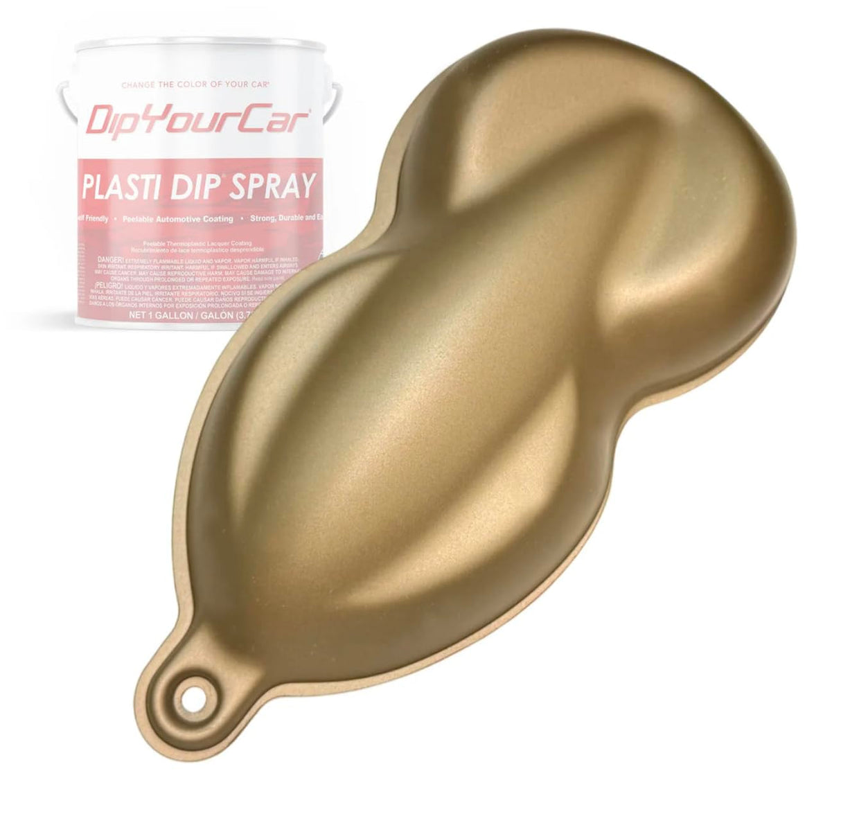 Plasti Dip Spray – Vintage Gold (1 Gallon) Performance Series Topcoat – Metallic Rubber Coating for Cars, Wheels, Trim – Spray-On, Peelable, Durable Finish