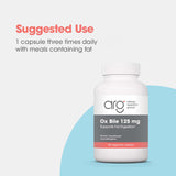 Allergy Research Group Ox Bile 125 mg - Ox Bile Supplements for Gallbladder, Digestive Enzymes for Liver, Fat Digestion Support, for Men and Women, Hypoallergenic Formula - 180 Vegicaps
