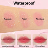 evpct 3Pcs Aloe Vera Avocado Peach Tinted Lip Balms Tint Stain Lipstick for Women PH Color Changing Lipstick Balm Stain Gift Set Queen Girls Korean Mood Long Lasting Color Change Light Pink Lipstick