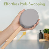 AmazerBath 6 PCS Lotion Applicator Replacement Pads, Back Sunscreen Applicator for Kids, Elderly, Women, Apply Cream Medicine Skin Cream Moisturizer Sunscreen Tanner, Handle Not Included, Colorful