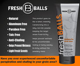 Fresh BALLS Deodorant Cream to Powder | Men's Anti-Chafing Lotion and Balls Deodorant, Hygiene for Groin Area, 3.4 fl oz (Pack of 6)