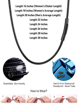 FaithHeart Braided Leather Necklace Cord with Stainless Steel Snap Clasp