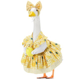 EKOREST Summer Porch Goose Outfits for 23 Inch Lawn Statue, Lemon Costume for Plastic/Cement Statue, Duck Sculpture Clothes for Yard Patio Party Decoration