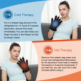highco Compression Hand Ice Pack Glove for Arthritis Pain Relief,Adjustable Wrist Strap Ice Pack Wrap for Hand and Fingers,Cooling Ice Packs Glove for Women and Men,Tendonitis, Swelling,Black