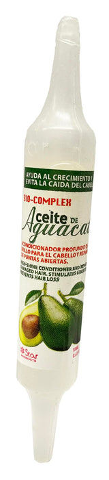 Biocomplex Avocado Oil Ampoules 12 Pack – 0.61 oz Each, Deep Nourishing Hair Treatment for Hydration, Repair, and Strengthening