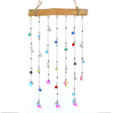 H&D HYALINE & DORA Crystal Sun Catcher Crystal Wind Chimes for Outside Rainbow Maker Suncatchers for Window Hanging Garden Home Decor