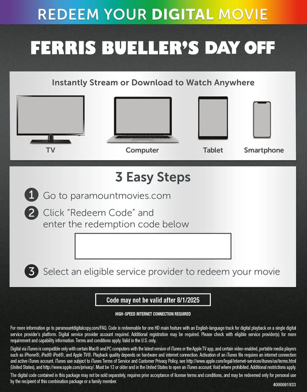 Ferris Bueller's Day Off [4K UHD]