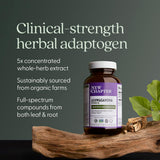 New Chapter Organic Ashwagandha Supplement, One Capsule a Day of Adaptogens for Stress Relief, Mood Support, & Energy, Vegan, 60 Count