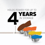 Energizer Hearing Aid Batteries Size 312, Brown Tab, 24 Pack