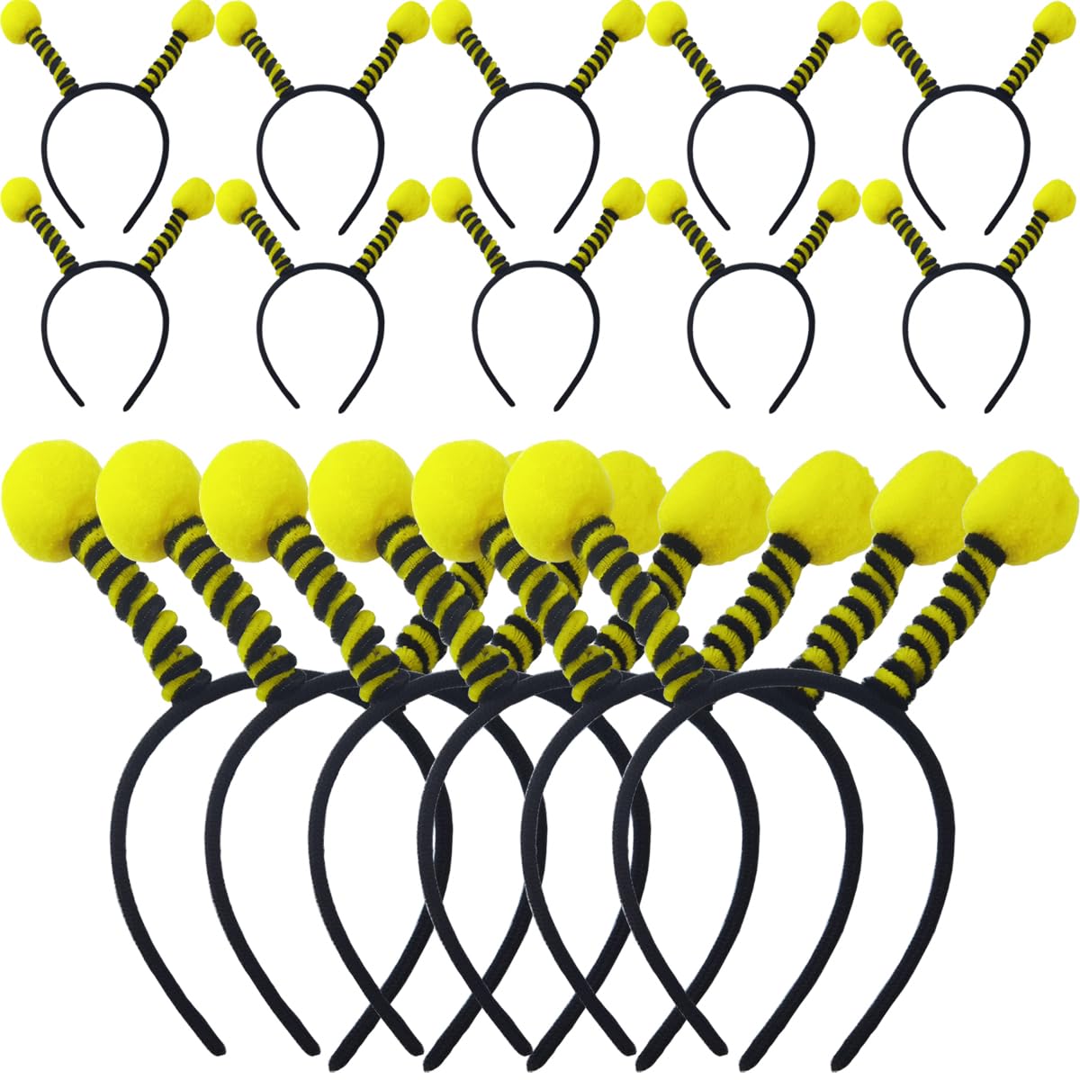 TIHOOD 14PCS Bee Tentacle Headbands Bee Hair Bands Hair Hoop for Women Girls Halloween Christmas Party Supplies