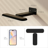 FULEN 2 Pack Picture Lights for Wall,Art Lights for Painting,Battery Operated Wall Sconce Rechargeable,LED Wall Light Cordless with Remote, Frame,Gallery,Dartboard Lights No-Drill,Black