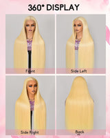 colowam 30Inch 613 13x6 Lace Front Wig Human Hair 200 Density 613 Lace Front Wig Human Hair Straight 613 HD Lace Frontal Wig 13x6 Blonde Wigs Human Hair Pre Plucked (613 Blonde Wigs)