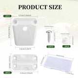 MUUPEG Cooler Hinges Replacement Kit Compatible with Igloo, 4 Cooler Hinge and 2 Latch and 22 Screws, Repair and Replace Cooler Parts with Box
