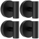 Bntuk Suction Cup Hooks, Shower Hooks for Inside Shower – Removable Towel Hooks for Bathroom Window Glass Mirror Tile, Bath Robe Looafh Hook for Hanging – Waterproof & Rustproof, Black (4 Pack)