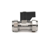 15mm Compression Lever Isolation Valve - Heavy Duty Brass Shut Off Valve for Pipe Sealing - Easy Installation & Leak-Proof Design - Ideal for Plumbing, Heating & Water Supply Applications