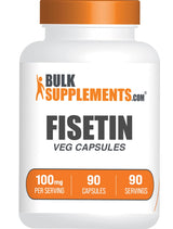 BulkSupplements.com Fisetin Capsules - Fisetin 100mg, Fisetin Supplement - Antioxidants Source, Vegan & Gluten Free, 1 Capsule per Serving, 90 Veg Capsules (Pack of 1)