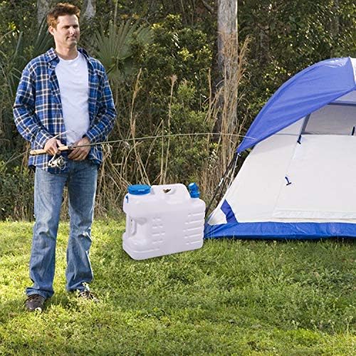 Water Container with Spigot, 5 Gallon Portable Water Storage for Camping (18.5L)