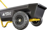 Gorilla Carts Poly Dump Cart, 2-Wheel Garden Wagon, 4 Cu Ft, 300lb Capacity