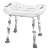 HOMLAND Shower Chair for Inside Shower, FSA/HSA Eligible, Adjustable Shower Stool with Strong Non-Slip Feet, 350 lbs Shower Seat for Inside Tub, Bench Bath Chair for Elderly and Disabled, White