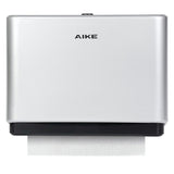 AIKE Wall Mount Paper Towel Dispenser, Fit Multifold Paper Towel Folded Size 10"x3.1" or Smaller, 200 Sheets Capacity Silver Finish
