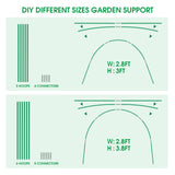 JCKHXG Garden Netting Kit, 10x30FT Ultra Fine Mesh Netting ＆6 Sets of 8FT Fiberglass Garden Hoops for Raised Beds, Vegetable Plants Fruits Flowers Birds Animals Barrier Protection Net