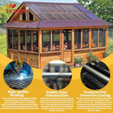 HORCH Black Hardware Cloth 1/2 inch 48x100 19-Gauge, Vinyl Coated Wire Mesh Roll, Chicken Wire Mesh, Tree Guard, Gopher Wire, Rodent Mesh, Chicken Wire Fencing, Garden Fence