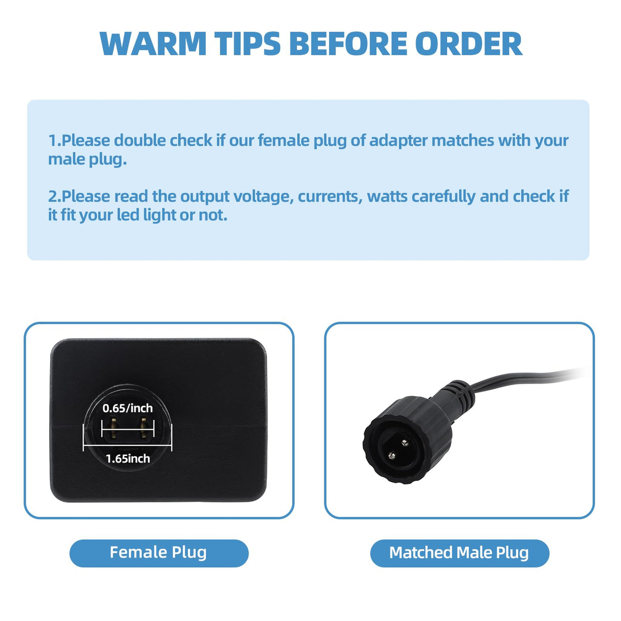 [4Pack] Replacement Yard Inflatable Adapter - 1.5A Transformer US Plug for Halloween Christmas Thanksgiving Inflatables, Class 2 Power Supply 120vac 60hz for LED Light