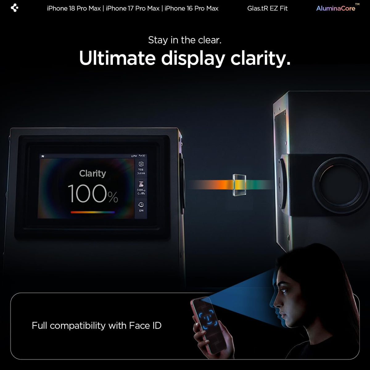 Spigen Screen Protector for iPhone 18 Pro Max, 17 Pro Max, 16 Pro Max