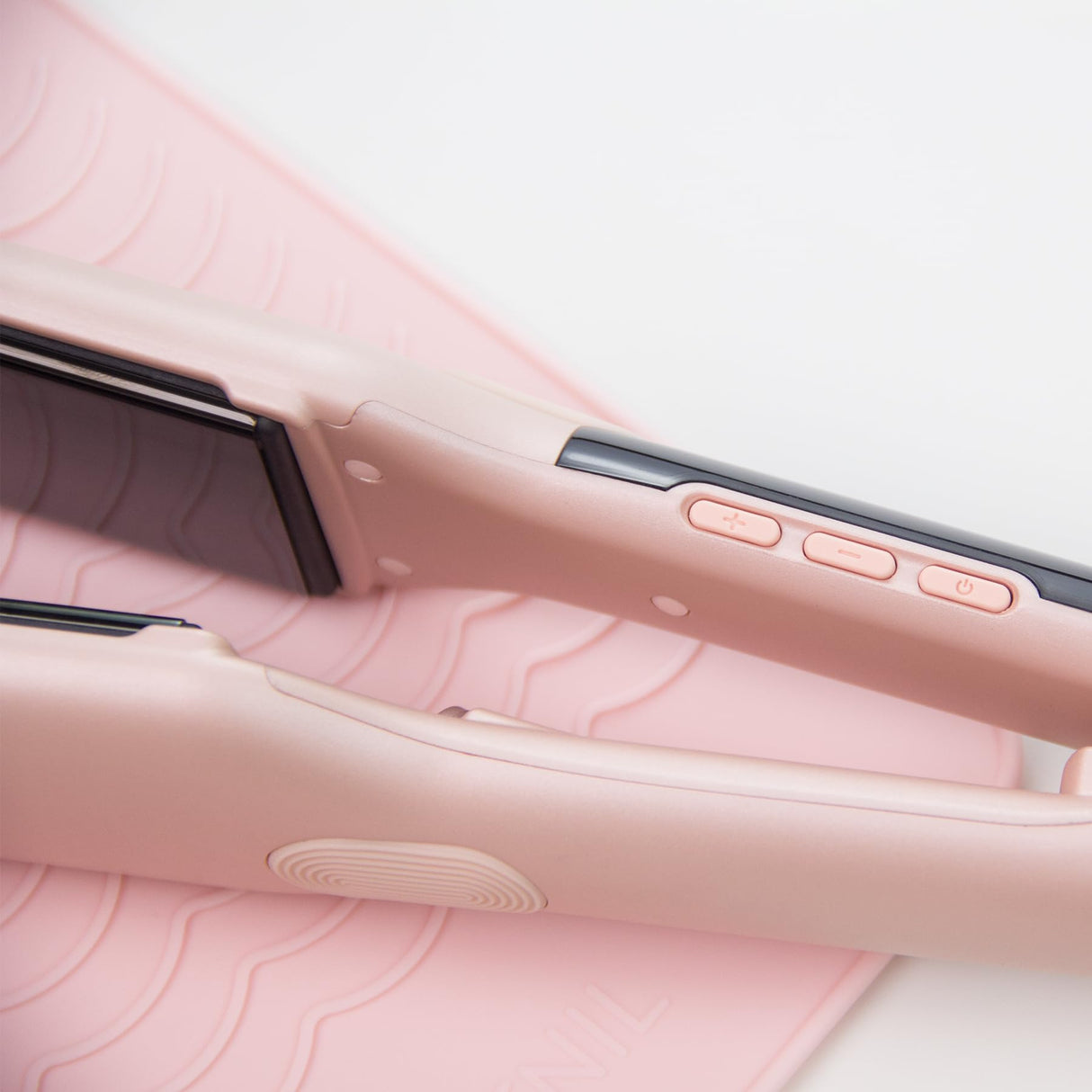 ANGENIL Pro Titanium Flat Iron Hair Straightener 1.75" Wide, Salon Grade Dual Voltage Straightening and Curler 2-in-1 with Heat Resistant Silicone Mat, Adjustable Temp 240°F-470°F, 15s Fast Heating