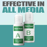 Hydroponics Nutrients (1000ml in Total), All Purpose Plant Food A & B, Hydroponics Supplies, Fertilizer for All Plants and Media, Hydroponics System Accessories for Vegetables Fruits Flowers Thrive