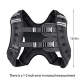 Prodigen Weighted Vest for Women and Men 20 Lbs with Reflective Stripe and Double Adjustable Buckle Straps Weight Vests for Strength Training, Jogging, Cardio, Weight Loss, Muscle Building, Black