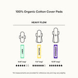 The Honey Pot Company - 64ct - Sanitary Pads for Women - Non-Herbal Heavy Overnight w/Wings - Organic Cotton Cover & Ultra-Absorbent Pulp Core - Feminine Care - FSA & HSA Eligible