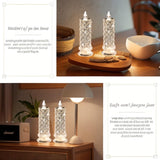 SupBri Rose Shadow LED Flameless Candles, 6PCS Romantic Battery Operated Candles Led Pillar Candles for Valentines Anniversary Wedding Christmas Decorations(White, D 2.5" x H 7.2")