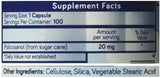 Purethentic Naturals Policosanol 20mg | Supports Cardiovascular & Cholesterol Health* | Free Radical & Antioxidant Protection* | from Pure Sugar Cane with No Unnecessary Fillers | 100 Veg Capsules