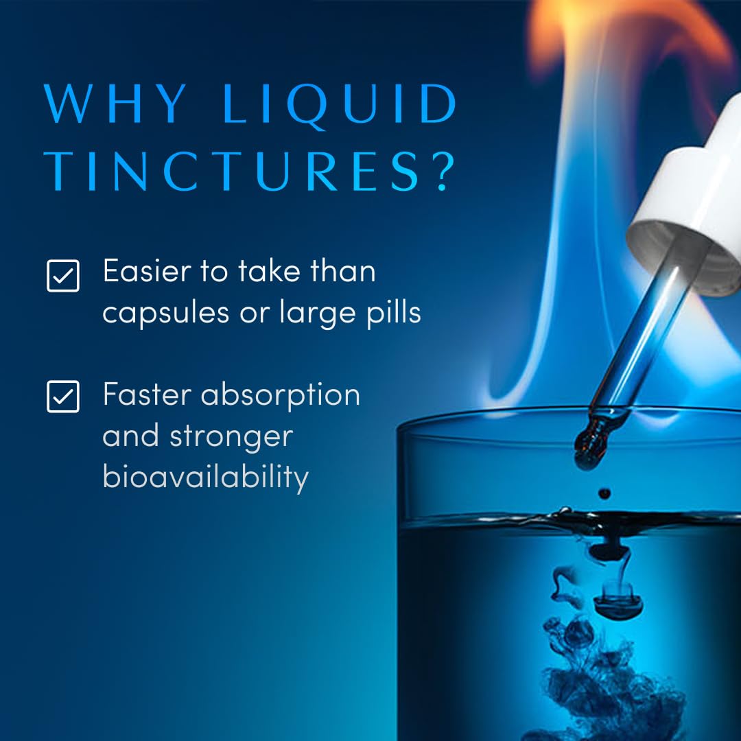 Apothékary Blue Burn Herbal Liquid Drops Supplement | Dietary Metabolism Support Supplement with Oregon Grape Root, Blue Spirulina, Maca Root and Berberine, Liquid Vitamins | 1.22 Fl Oz, 30 Servings