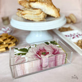 Sicily Acrylic Napkin Holder (5mm) Multifold Paper Towel Dispenser (9.87”W x 4.75”D x 2.75”H) Hand Towel Holder for Bathroom and Kitchen Countertop