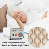 Alternating Air Pressure Mattress, Bedsore Mattress for Elderly Bedridden Patients, Hospital & Home Mattress Topper with Quiet Pump Waterproof, Heat Resistant Ulcer Cushion Pad