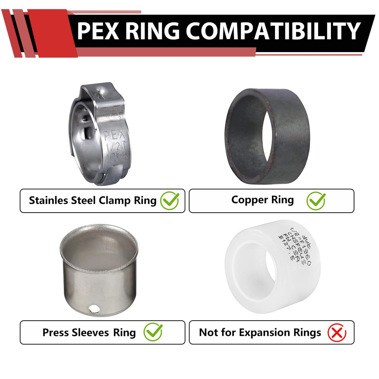 4 Pack EFIELD 1/2 Inch Pex Brass Full Port Shut-off Ball Valve for Hot and Cold Water,Potable Water, Pex Barb Crimp Connection,(VALVE002)