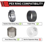 (Pack of 2) EFIELD 1/2 Inch Pex Brass Full Port Shut Off Ball Valve HOT AND COLD,(VALVE001)