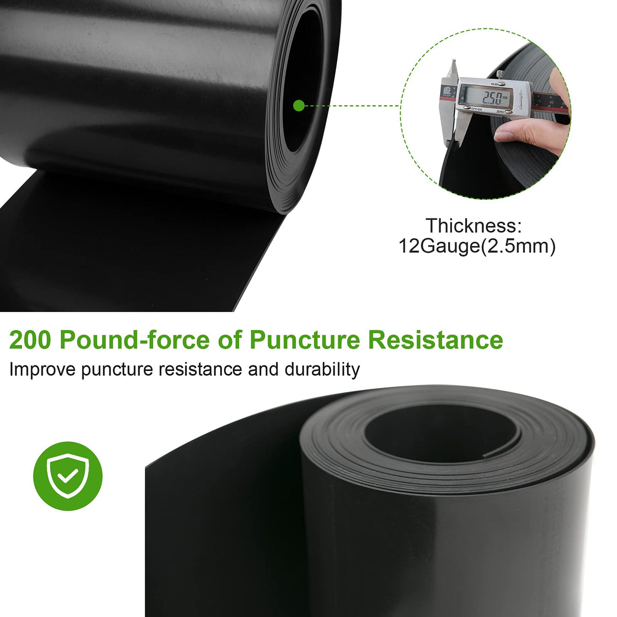 12 Gauge 40 Feet Grass Weed Barrier Landscape Edging 10 inch Depth Flexible Border Roll Lawn Landscape Garden Edging for Backyard Driveway Path Sidewalk