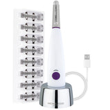 Michael Todd Beauty - Sonicsmooth – SONIC Technology Dermaplaning Tool - 2 in 1 Women’s Facial Exfoliation & Peach Fuzz Hair Removal System with 8 Weeks of Dermaplaning Blades